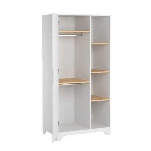 VOX Armoire 1 Porte Blanc Naturel 4 VOX Armoire 1 Porte Blanc Naturel - Image 2