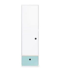 Wookids Armoire 1 Porte Façade Tiroir Citron Vert -Maisons du Monde boutique armoire 1 porte facade tiroir bleu ciel colorflex 1