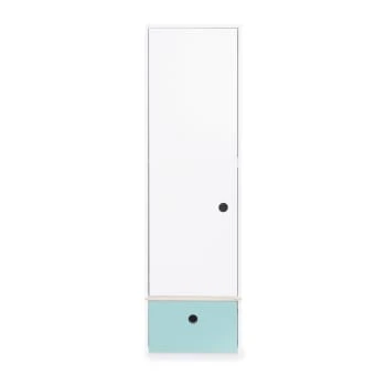 Wookids Armoire 1 Porte Façade Tiroir Gris Espace 8 Wookids Armoire 1 Porte Façade Tiroir Gris Espace – Image 6