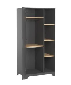 VOX Armoire 1 Porte Gris Naturel -Maisons du Monde boutique armoire 1 porte gris naturel 2