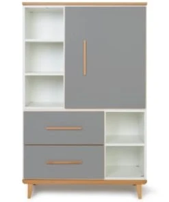 Wookids Armoire 147cm 1 Porte 2 Tiroirs Jaune Soleil -Maisons du Monde boutique armoire 147cm 1 porte 2 tiroirs gris ardoise nado