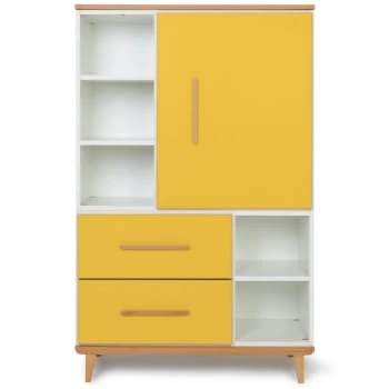 Wookids Armoire 147cm 1 Porte 2 Tiroirs Manhattan Gris 7 Wookids Armoire 147cm 1 Porte 2 Tiroirs Manhattan Gris - Image 5