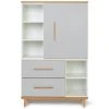 Wookids Armoire 147cm 1 Porte 2 Tiroirs Manhattan Gris -Maisons du Monde boutique armoire 147cm 1 porte 2 tiroirs manhattan gris