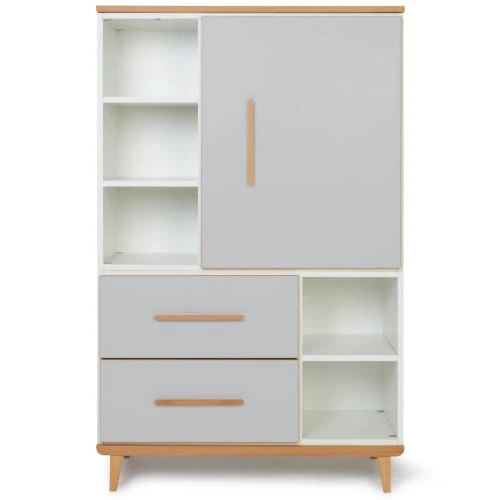 Wookids Armoire 147cm 1 Porte 2 Tiroirs Manhattan Gris 3 Wookids Armoire 147cm 1 Porte 2 Tiroirs Manhattan Gris