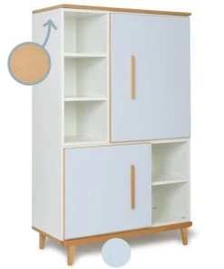 Wookids Armoire 147cm 2 Portes Bleu Ciel -Maisons du Monde boutique armoire 147cm 2 portes bleu ciel 1