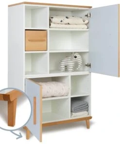 Wookids Armoire 147cm 2 Portes Bleu Ciel -Maisons du Monde boutique armoire 147cm 2 portes bleu ciel 2