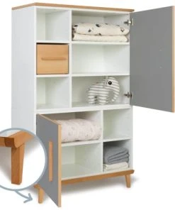 Wookids Armoire 147cm 2 Portes Gris Ardoise 10 Wookids Armoire 147cm 2 Portes Gris Ardoise -Maisons du Monde boutique armoire 147cm 2 portes gris ardoise 2