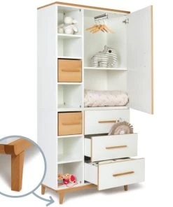 Wookids Armoire 198cm 1 Porte 3 Tiroirs Blanc 10 Wookids Armoire 198cm 1 Porte 3 Tiroirs Blanc -Maisons du Monde boutique armoire 198cm 1 porte 3 tiroirs blanc 2