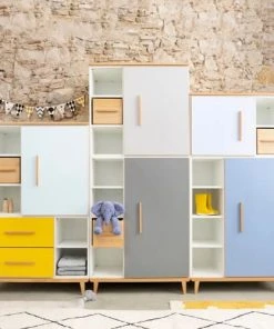 Wookids Armoire 198cm 1 Porte 3 Tiroirs Bleu Ciel 11 Wookids Armoire 198cm 1 Porte 3 Tiroirs Bleu Ciel -Maisons du Monde boutique armoire 198cm 1 porte 3 tiroirs bleu ciel 3