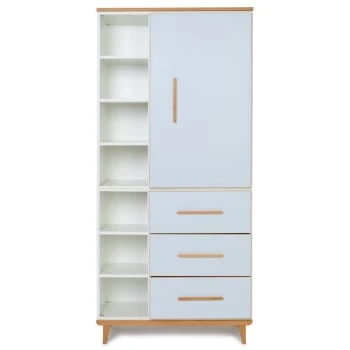 Wookids Armoire 198cm 1 Porte 3 Tiroirs Blanc 7 Wookids Armoire 198cm 1 Porte 3 Tiroirs Blanc – Image 5