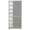 Wookids Armoire 198cm 1 Porte 3 Tiroirs Gris Ardoise -Maisons du Monde boutique armoire 198cm 1 porte 3 tiroirs gris ardoise