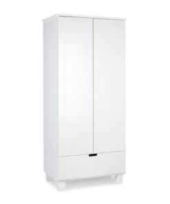 KLUPS Armoire 2 Portes 1 Tiroir Blanc
