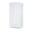 KLUPS Armoire 2 Portes 1 Tiroir Blanc