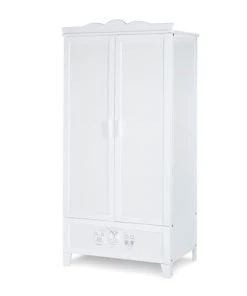 KLUPS Armoire 2 Portes 1 Tiroir Blanc