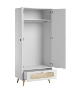 VOX Armoire 2 Portes 1 Tiroir Blanc -Maisons du Monde boutique armoire 2 portes 1 tiroir blanc 9