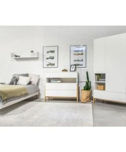 Nateo Concept Armoire 2 Portes 1 Tiroir Blanc Et Chêne 9 Nateo Concept Armoire 2 Portes 1 Tiroir Blanc Et Chêne -Maisons du Monde boutique armoire 2 portes 1 tiroir blanc et chene 3