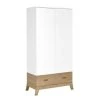 Nateo Concept Armoire 2 Portes 1 Tiroir Blanc Et Chêne -Maisons du Monde boutique armoire 2 portes 1 tiroir blanc et chene 4