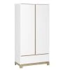 Nateo Concept Armoire 2 Portes 1 Tiroir Blanc Et Chêne Clair 1 Nateo Concept Armoire 2 Portes 1 Tiroir Blanc Et Chêne Clair -Maisons du Monde boutique armoire 2 portes 1 tiroir blanc et chene clair