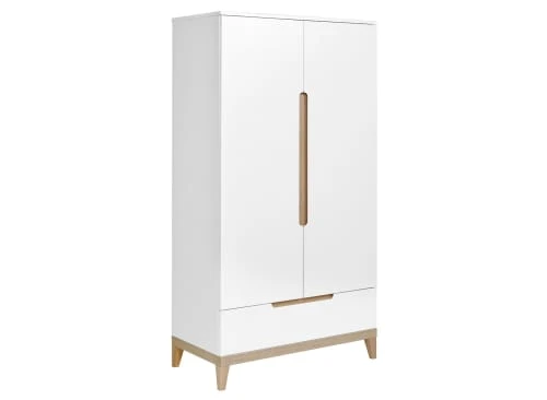 Nateo Concept Armoire 2 Portes 1 Tiroir Blanc Et Hêtre 3 Nateo Concept Armoire 2 Portes 1 Tiroir Blanc Et Hêtre