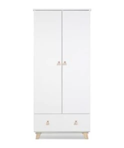 KLUPS Armoire 2 Portes 1 Tiroir Blanc Naturel -Maisons du Monde boutique armoire 2 portes 1 tiroir blanc naturel 5