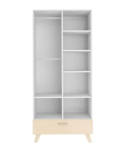 Bellamy Armoire 2 Portes 1 Tiroir Blanc Naturel -Maisons du Monde boutique armoire 2 portes 1 tiroir blanc naturel 9