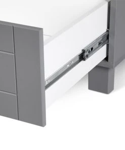 KLUPS Armoire 2 Portes 1 Tiroir Gris -Maisons du Monde boutique armoire 2 portes 1 tiroir gris 7