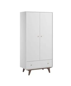 CALICOSY Armoire 2 Portes 1 Tiroir - H185 Cm - Marron 13 CALICOSY Armoire 2 Portes 1 Tiroir - H185 Cm - Marron -Maisons du Monde boutique armoire 2 portes 1 tiroir h185 cm blanc mid