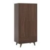CALICOSY Armoire 2 Portes 1 Tiroir - H185 Cm - Marron -Maisons du Monde boutique armoire 2 portes 1 tiroir h185 cm marron