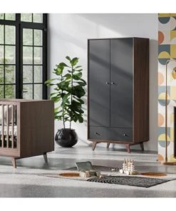 CALICOSY Armoire 2 Portes 1 Tiroir - H185 Cm - Noir 12 CALICOSY Armoire 2 Portes 1 Tiroir - H185 Cm - Noir -Maisons du Monde boutique armoire 2 portes 1 tiroir h185 cm noir 4