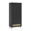 VOX Armoire 2 Portes 1 Tiroir Noir -Maisons du Monde boutique armoire 2 portes 1 tiroir noir