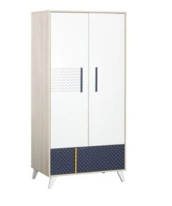 Sauthon Armoire 2 Portes 178x86x57cm Blanc