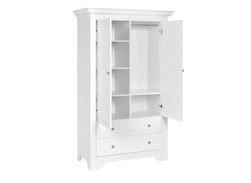 Nateo Concept Armoire 2 Portes 2 Tiroirs Blanc 4 Nateo Concept Armoire 2 Portes 2 Tiroirs Blanc - Image 2