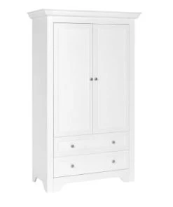 Nateo Concept Armoire 2 Portes 2 Tiroirs Blanc