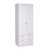 Terre De Nuit Armoire 2 Portes 2 Tiroirs En Bois Blanc 200cm 1 Terre De Nuit Armoire 2 Portes 2 Tiroirs En Bois Blanc 200cm -Maisons du Monde boutique armoire 2 portes 2 tiroirs en bois blanc 200cm