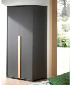 Vipack Armoire 2 Portes Anthracite -Maisons du Monde boutique armoire 2 portes anthracite 2