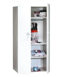 BabyPrice Armoire 2 Portes Bébé 175x85x56cm En Bois Blanc 9 BabyPrice Armoire 2 Portes Bébé 175x85x56cm En Bois Blanc -Maisons du Monde boutique armoire 2 portes bebe 175x85x56cm en bois blanc 2