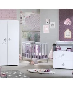 BabyPrice Armoire 2 Portes Bébé 175x85x56cm En Bois Blanc 10 BabyPrice Armoire 2 Portes Bébé 175x85x56cm En Bois Blanc -Maisons du Monde boutique armoire 2 portes bebe 175x85x56cm en bois blanc 3