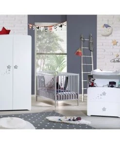 BabyPrice Armoire 2 Portes Bébé 175x85x56cm En Bois Blanc 11 BabyPrice Armoire 2 Portes Bébé 175x85x56cm En Bois Blanc -Maisons du Monde boutique armoire 2 portes bebe 175x85x56cm en bois blanc 4