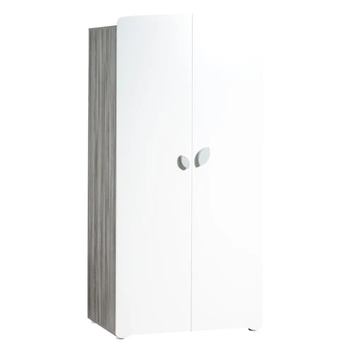 BabyPrice Armoire 2 Portes Bébé 175x86x56cm En Bois Gris 3 BabyPrice Armoire 2 Portes Bébé 175x86x56cm En Bois Gris