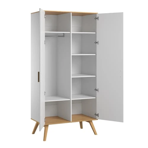 VOX Armoire 2 Portes Blanc 4 VOX Armoire 2 Portes Blanc - Image 2