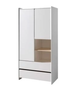 Vipack Armoire 2 Portes Blanc