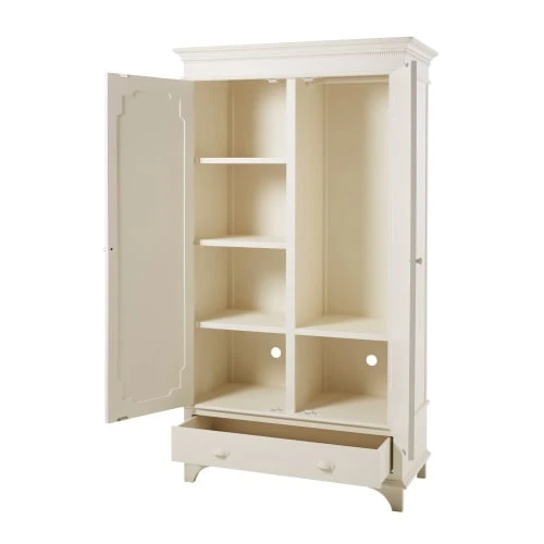 Maisons Du Monde Armoire 2 Portes Blanc Cassé 4 Maisons Du Monde Armoire 2 Portes Blanc Cassé – Image 3