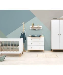 Bopita Armoire 2 Portes Blanc Chêne -Maisons du Monde boutique armoire 2 portes blanc chene 4