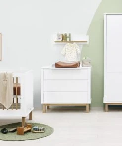 Bopita Armoire 2-portes Blanc/chêne En MDF Et Chêne -Maisons du Monde boutique armoire 2 portes blanc chene en mdf et chene 5