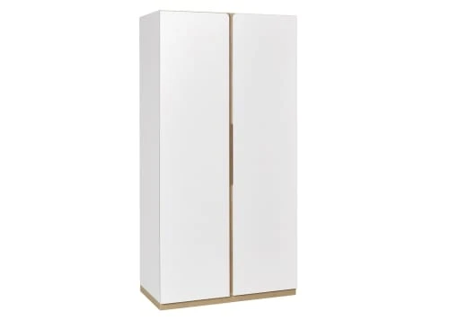 Nateo Concept Armoire 2 Portes Blanc Et Chêne Clair 3 Nateo Concept Armoire 2 Portes Blanc Et Chêne Clair