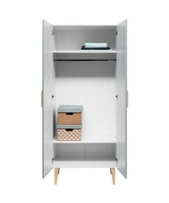 Bopita Armoire 2 Portes Blanc Gris -Maisons du Monde boutique armoire 2 portes blanc gris 6