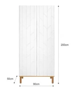 Bellamy Armoire 2 Portes Blanc Naturel -Maisons du Monde boutique armoire 2 portes blanc naturel 15