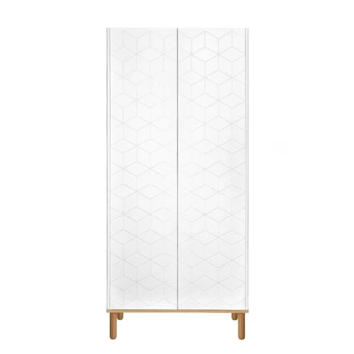 Bellamy Armoire 2 Portes Blanc Naturel 3 Bellamy Armoire 2 Portes Blanc Naturel
