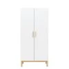 Bopita Armoire 2-portes Blanc/naturel En Panneaux De Particules Et Hêtre -Maisons du Monde boutique armoire 2 portes blanc naturel en panneaux de particules et hetre