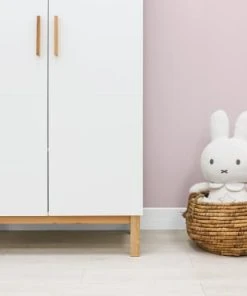 Bopita Armoire 2-portes Blanc/naturel En Panneaux De Particules Et Hêtre -Maisons du Monde boutique armoire 2 portes blanc naturel en panneaux de particules et hetre 2